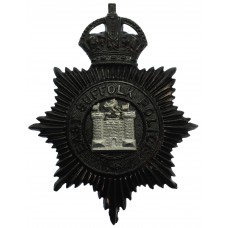 East Suffolk Police Night Helmet Plate - King's Crown