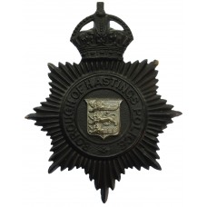 Hastings Borough Police Helmet Plate - King's Crown