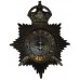 Oldham Borough Police Night Helmet Plate - King's Crown