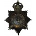 Oldham Borough Police Night Helmet Plate - King's Crown