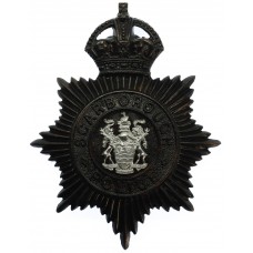 Scarborough Borough Police Night Helmet Plate - King's Crown