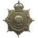 Northampton Borough Police White Metal Helmet Plate - King's Crown