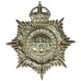 Northampton Borough Police White Metal Helmet Plate - King's Crown