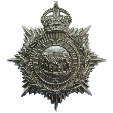 Northampton Borough Police Chrome Helmet Plate - King's Crown