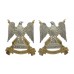 Pair of Royal Scots Dragoon Guards Anodised (Staybrite) Collar Badges
