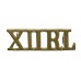 12th Royal Lancers (XIIRL) Shoulder Title