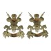 Pair of 3rd Carabiniers Bi-Metal Collar Badges