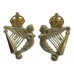 Pair of 8th King's Royal Irish Hussars Collar Badges - King's Crown