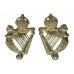 Pair of 8th King's Royal Irish Hussars Collar Badges - King's Crown