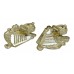 Pair of 8th King's Royal Irish Hussars Collar Badges - King's Crown