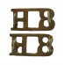 Pair of 8th King's Royal Irish Hussars (8H) Shoulder Titles