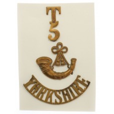 5th Territorial Bn. King's Own Yorkshire Light Infantry (T/5/Bugle/YORKSHIRE) Shoulder Title