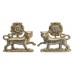 Pair of York & Lancaster Regiment Anodised (Staybrite) Collar Badges
