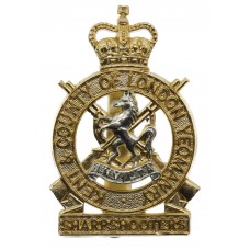 Kent & County of London Yeomanry Anodised (Staybrite) Cap Badge