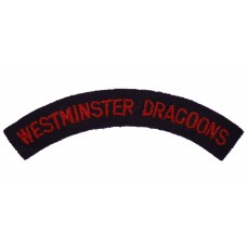 Westminster Dragoons (WESTMINSTER DRAGOONS) Cloth Shoulder Title