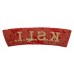 King's Shropshire Light Infantry (K.S.L.I.) Cloth Shoulder Title