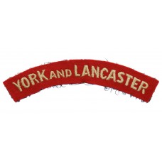 York & Lancaster Regiment (YORK AND LANCASTER) Cloth Shoulder Title