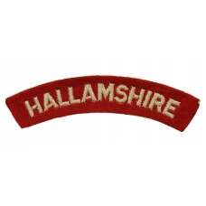 Hallamshire Bn. York & Lancaster Regiment (HALLAMSHIRE) Cloth Shoulder Title