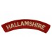 Hallamshire Bn. York & Lancaster Regiment (HALLAMSHIRE) Cloth Shoulder Title