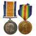 WW1 British War & Victory Medal Pair - Pte. J. Hart (ALIAS James Connor), 11th Bn. Royal Scots - Died of Wounds, 20/8/18