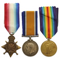 WW1 1914-15 Star Medal Trio - Cpl. W. Connley, West Riding Regime