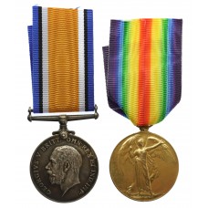 WW1 British War & Victory Medal Pair - Cpl. S.F. Wilson, Manchester Regiment