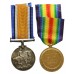 WW1 British War & Victory Medal Pair - Cpl. S.F. Wilson, Manchester Regiment