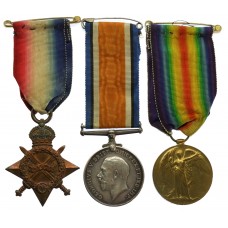 WW1 1914-15 Star Medal Trio - Pte. T.A. Ingles, Royal Warwickshire Regiment