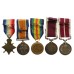 WW1 Prisoner of War MSM and Long Service Medal Group of Five with Buckingham Palace Letter - S.Sgt. A. Cockerill, Royal Artillery