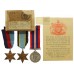 WW2 Air Crew Europe Casualty Medal Group of Three - Flt. Sgt. T.H. Gittins, 75th (R.N.Z.A.F.) Sqdn. Royal Air Force Volunteer Reserve - K.I.A. 7/8/43