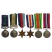 GSM (Palestine), IGS (North West Frontier 1937-39) and WW2 Operation 'Overlord' Casualty Medal Group of  Six - Rfn. A. Hayes, 2nd Bn. Royal Ulster Rifles - Wounded in Action (Possibly D-Day)