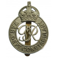 George VI War Department Constabulary Cap Badge