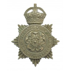 Cumberland & Westmoreland Constabulary Cap Badge - King's Crown