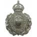 Newport Borough Police Wreath Helmet Plate - King's Crown