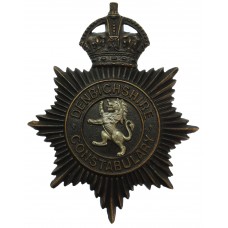 Denbighshire Constabulary Night Helmet Plate - King's Crown