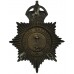 Northumberland Constabulary Black Helmet Plate - King's Crown