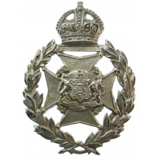 Salford City Police Chrome Wreath Helmet Plate - King's Crown