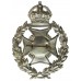 Salford City Police Chrome Wreath Helmet Plate - King's Crown