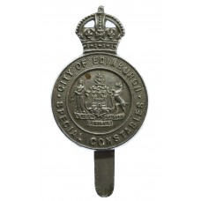 Edinburgh City Police Special Constables Cap Badge - King's Crown