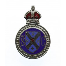 Stirlingshire Special Constabulary Enamelled Lapel Badge - King's Crown