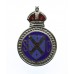 Stirlingshire Special Constabulary Enamelled Lapel Badge - King's Crown