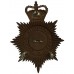 Great Yarmouth Borough Police Night Helmet Plate - Queen's Crown