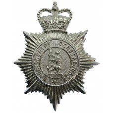 Warwickshire Constabulary Helmet Plate - Queen's Crown