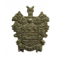 Blackpool Police White Metal Coat of Arms Collar Badge