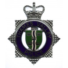 Thames Valley Police Enamelled Cap Badge - Queen's Crown