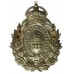 Sheffield City Police White Metal Wreath Helmet Plate - King's Crown