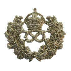 Staffordshire Constabulary Wreath Shako/Cap Badge - King's Crown