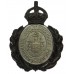 Eastbourne County Borough Police Wreath Helmet Plate - King's Crown