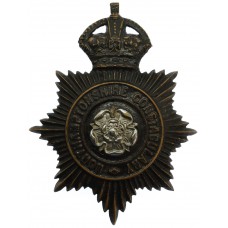 Northamptonshire Constabulary Black Helmet Plate - King's Crown