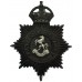 Kent Constabulary Black Helmet Plate - King's Crown